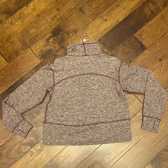 Lululemon Mock Neck Pullover/ Heathered Savannah/ Size 6 - Picture 3 of 7